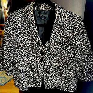 Animal print jacket